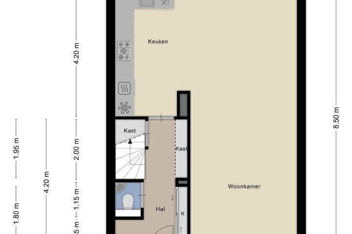 Plattegrond – Tunnelweg 103, Wijchen