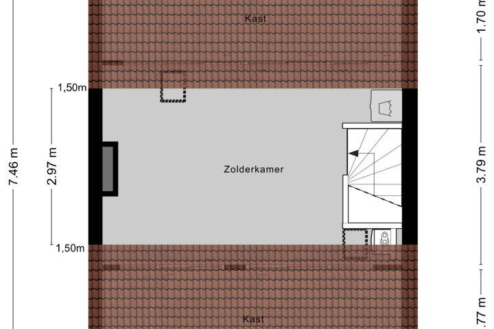 Plattegrond – Tunnelweg 140, Wijchen