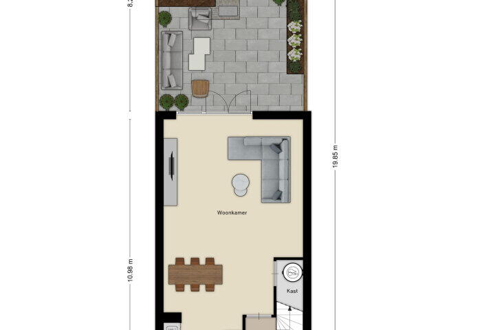 Plattegrond – Turfberg 62, Roosendaal