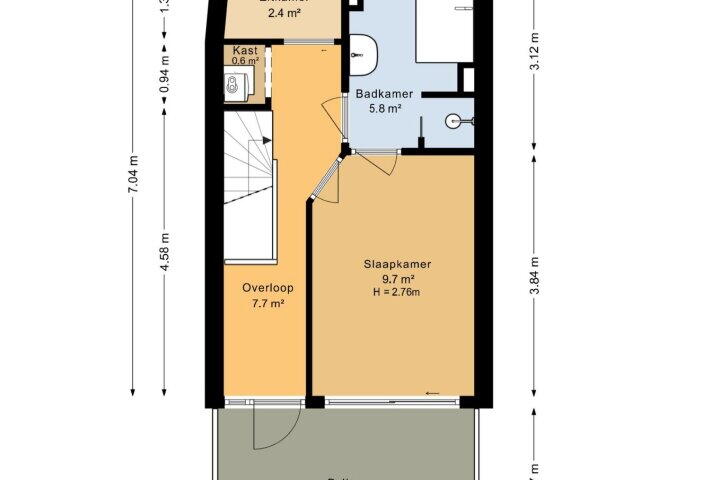 Plattegrond – Turfstraat 15, Groningen
