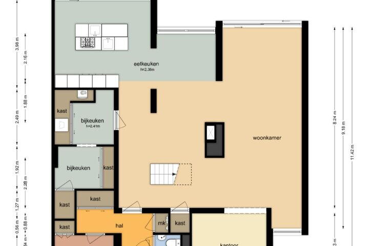 Plattegrond – Tweeloo 23, Meppel