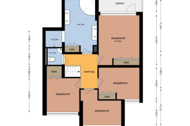 Plattegrond – Tweeloo 23, Meppel