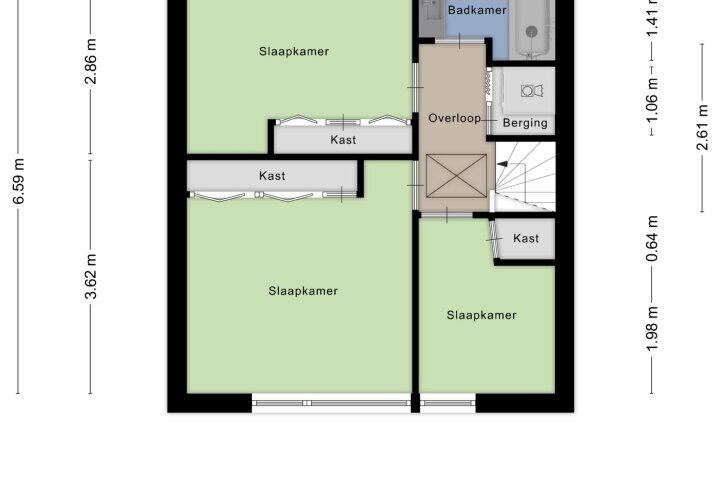 Plattegrond – Twikkelstraat 9, Arnhem