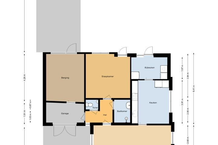 Plattegrond – T. Zondagstraat 6, Roden