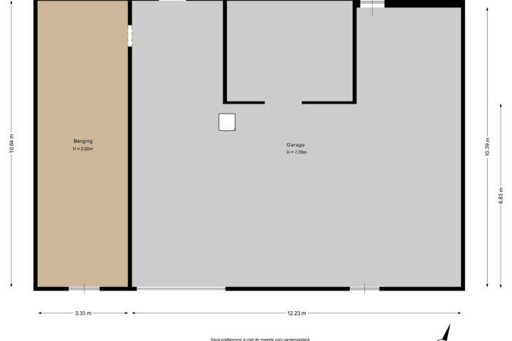 Plattegrond – Uffelterkerkweg 3, Havelte