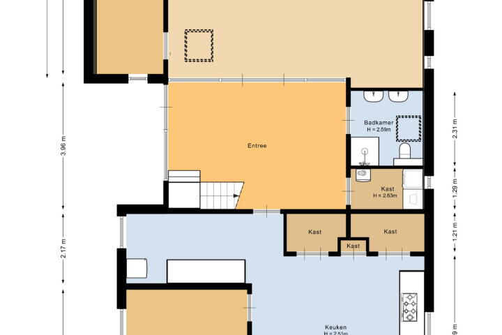 Plattegrond – Uffelterkerkweg 3, Havelte