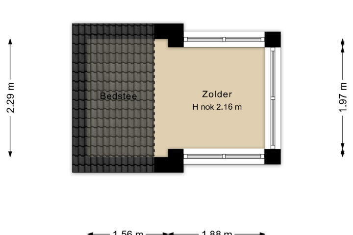 Plattegrond – Uiterburen 36, Zuidbroek
