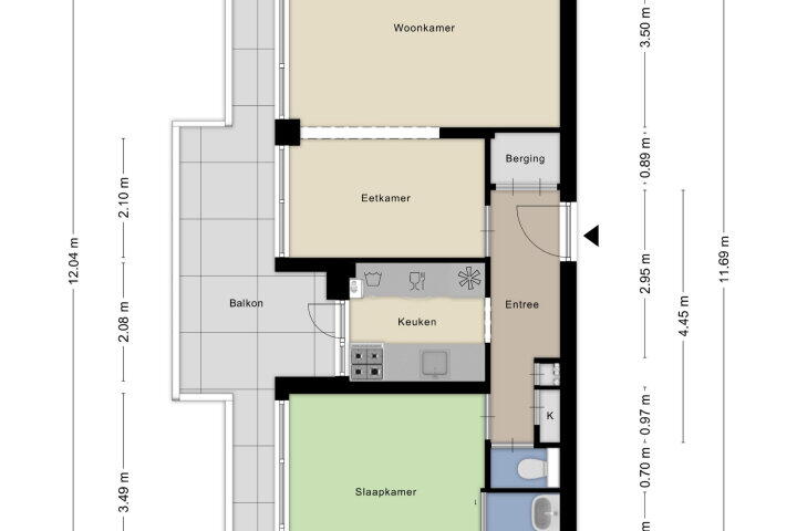 Plattegrond – Uiverhof 16, Beverwijk