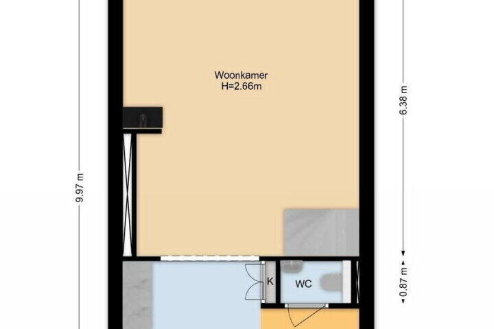 Plattegrond – Ursulaland 100, Den Haag