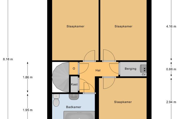 Plattegrond – Uterweg 64, Heerlen