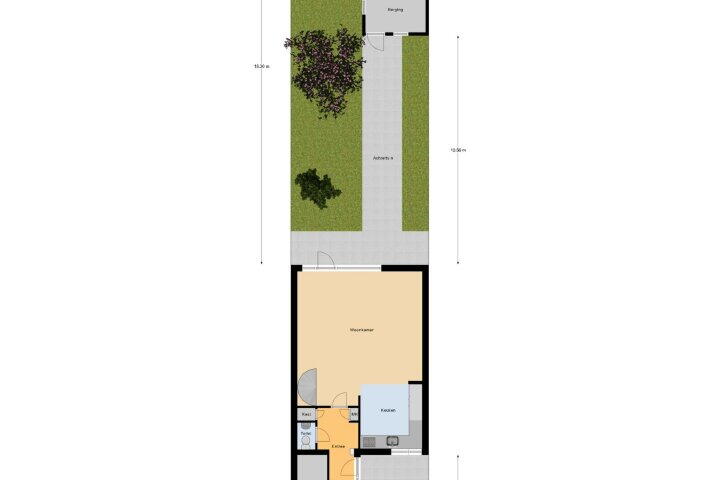 Plattegrond – Uterweg 64, Heerlen