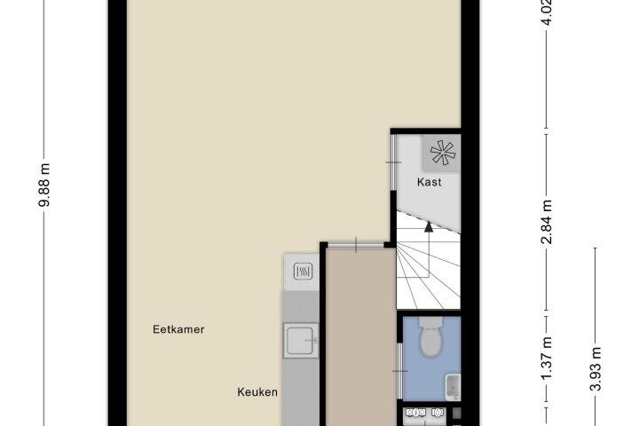 Plattegrond – Valeriaan 72, Meppel