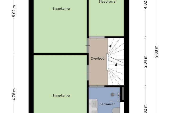 Plattegrond – Valeriaan 72, Meppel
