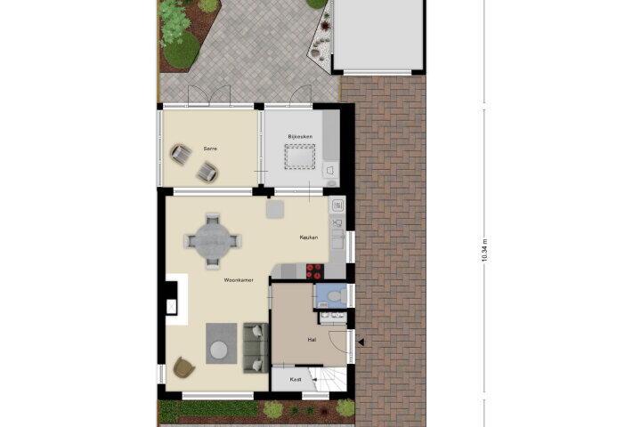 Plattegrond – Valeriuslaan 25, Roosendaal