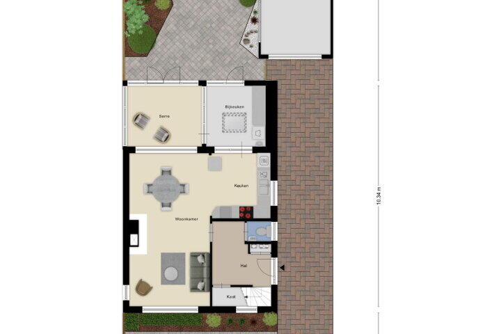 Plattegrond – Valeriuslaan 25, Roosendaal
