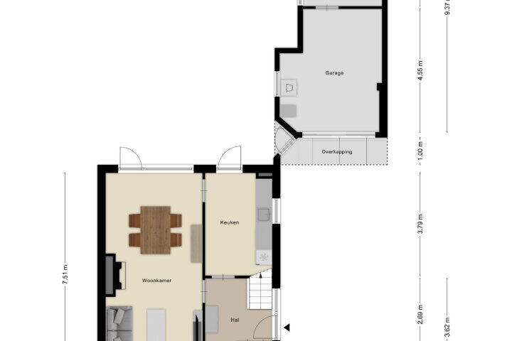 Plattegrond – Valeriuslaan 5, Roosendaal