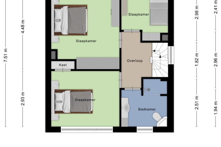 Plattegrond – Valeriuslaan 5, Roosendaal