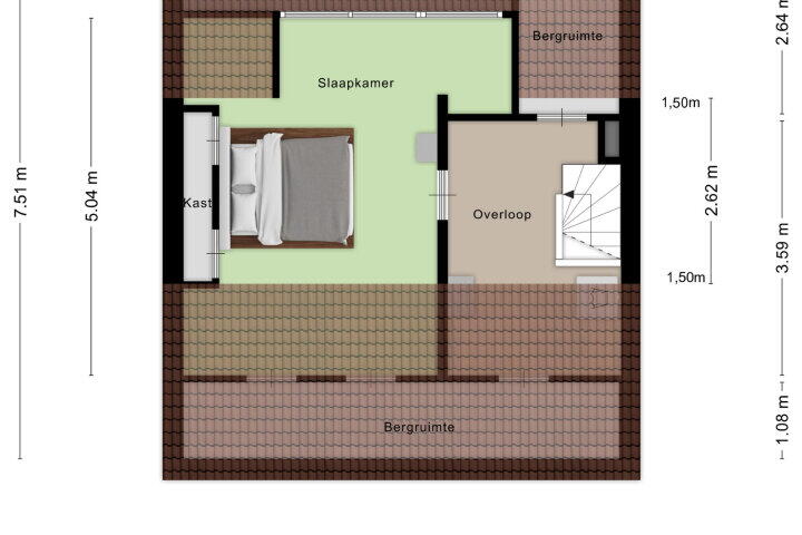 Plattegrond – Valeriuslaan 5, Roosendaal