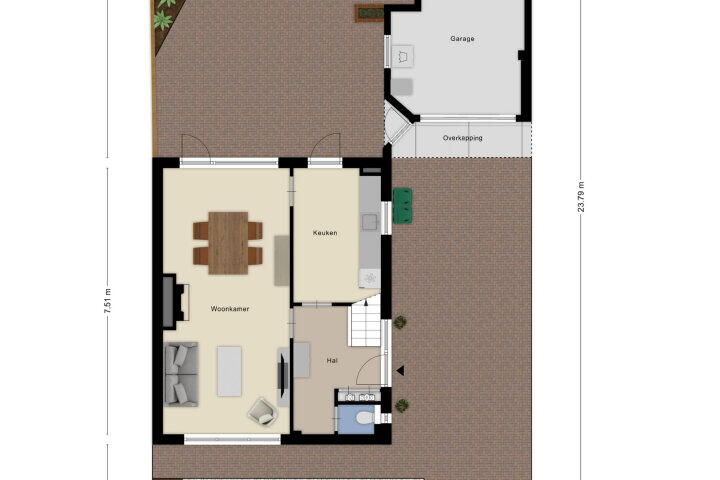 Plattegrond – Valeriuslaan 5, Roosendaal
