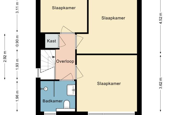 Plattegrond – Valeriusstraat 17, Brunssum