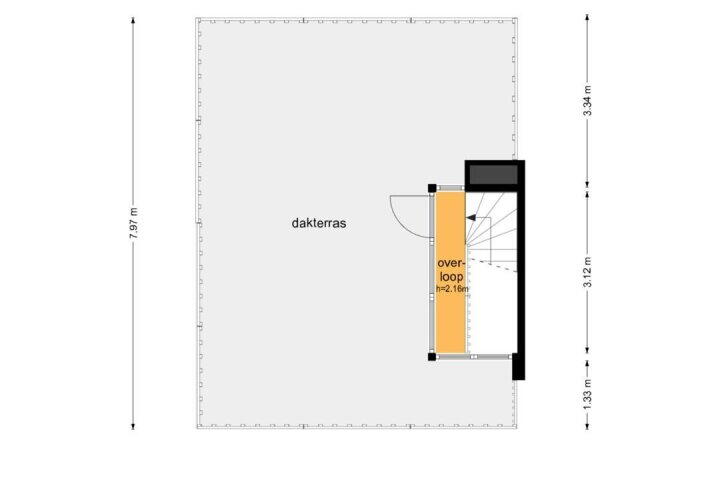 Plattegrond – Valeriusstraat 99 2, Amsterdam
