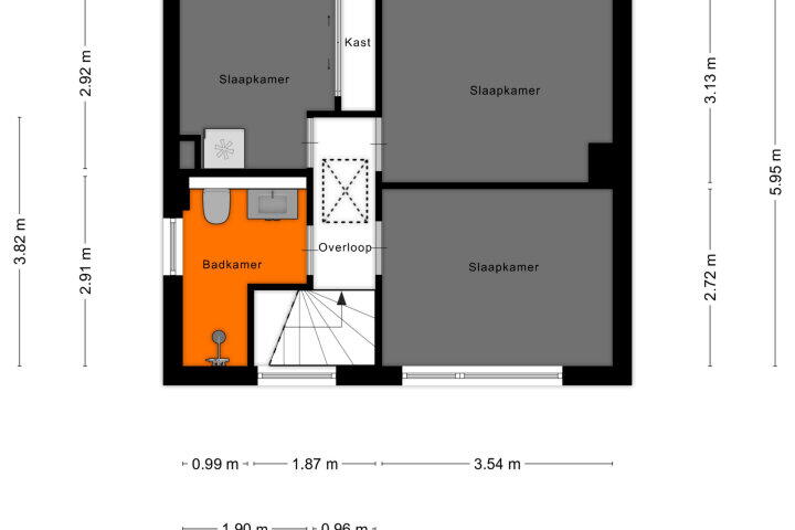 Plattegrond – Valkstraat 3, Reusel