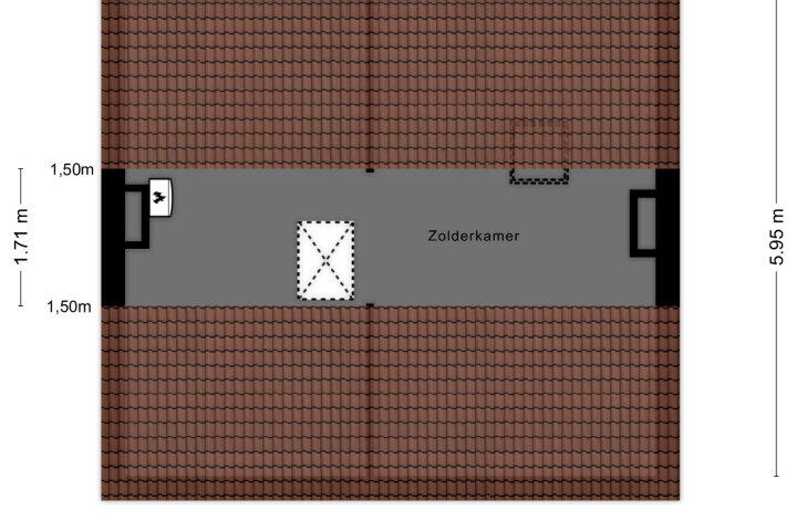 Plattegrond – Valkstraat 3, Reusel