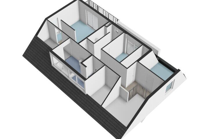 Plattegrond – van Beekstraat 124 A, Landsmeer