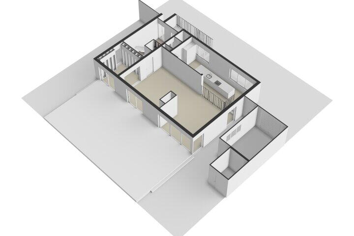 Plattegrond – van Beekstraat 124 A, Landsmeer
