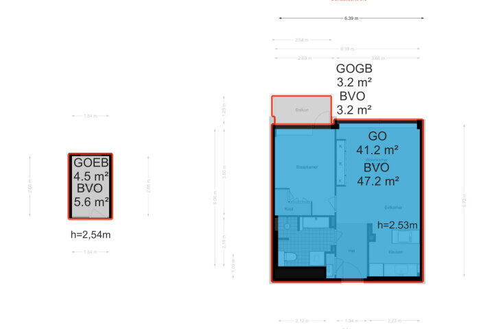 Plattegrond – Van Boshuizenstraat 15, Amsterdam
