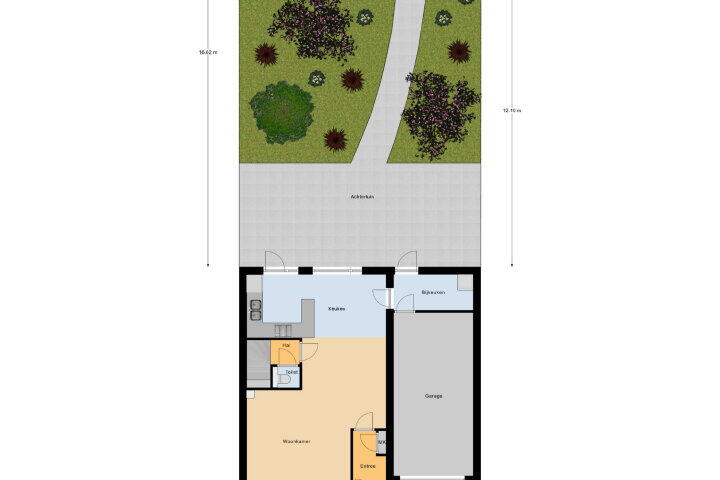 Plattegrond – Van Bossestraat 24, Vlissingen