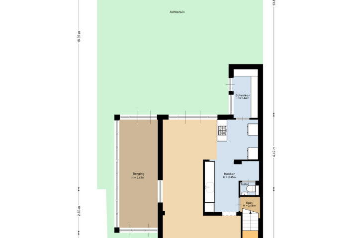 Plattegrond – Van Coothlaan 33, Roosendaal