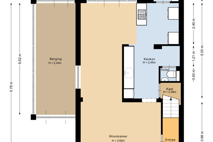 Plattegrond – Van Coothlaan 33, Roosendaal