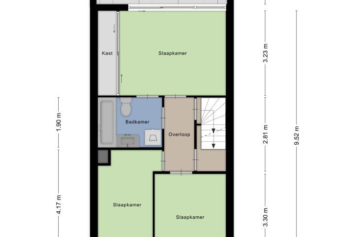 Plattegrond – Van der Hoevensstraat 45, Westervoort
