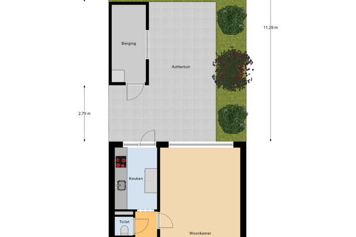 Plattegrond – Van der Manderestraat 17, Vlissingen