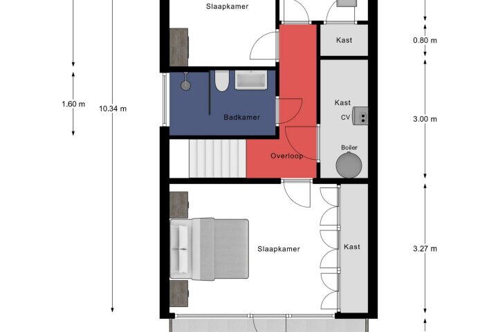 Plattegrond – van der Marckstraat 6, Maasbree
