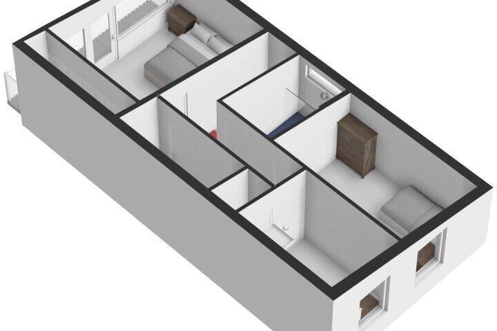 Plattegrond – van der Marckstraat 6, Maasbree