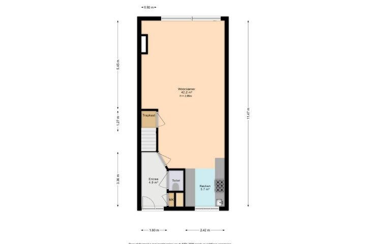 Plattegrond – Van der Stoklaan 49, Den Haag