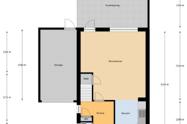 Plattegrond – Van der Veerlaan 5, Vlissingen