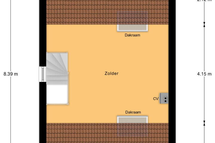 Plattegrond – Van der Veerlaan 5, Vlissingen
