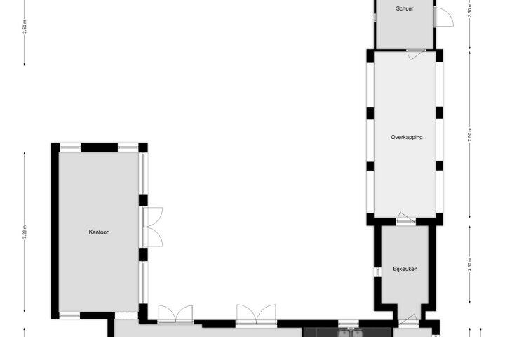 Plattegrond – Van der Walstrjitte 66, Burgum
