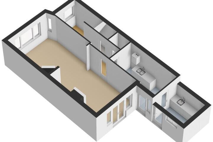 Plattegrond – Van de Spiegelstraat 5, Vlissingen