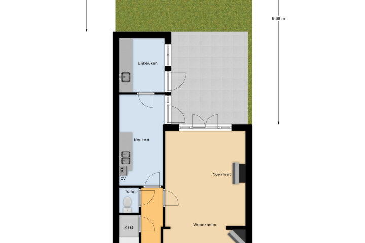 Plattegrond – Van de Spiegelstraat 5, Vlissingen