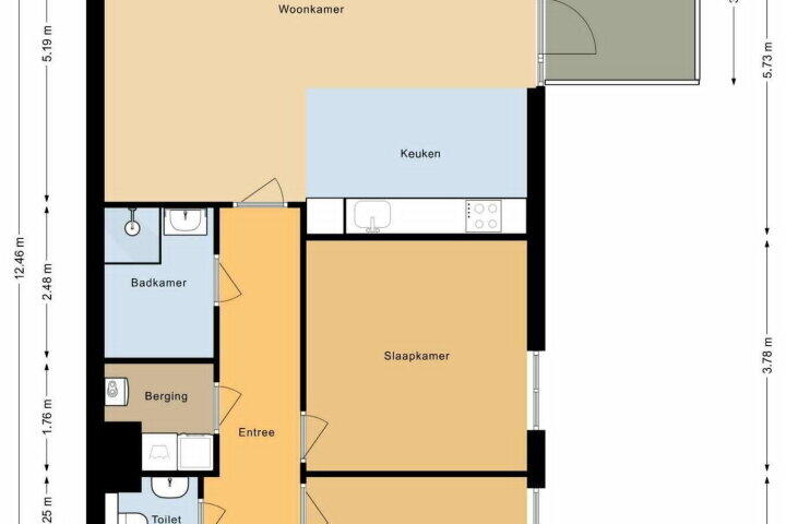 Plattegrond – van Eedenplein 132, Heerhugowaard