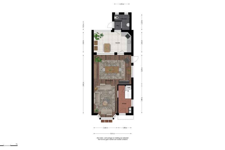 Plattegrond – van Gaverenlaan 6, Breda