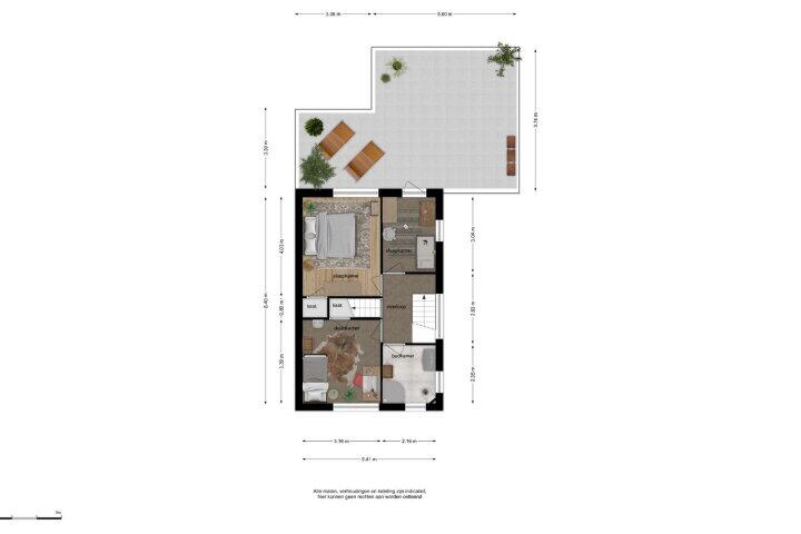 Plattegrond – van Gaverenlaan 6, Breda
