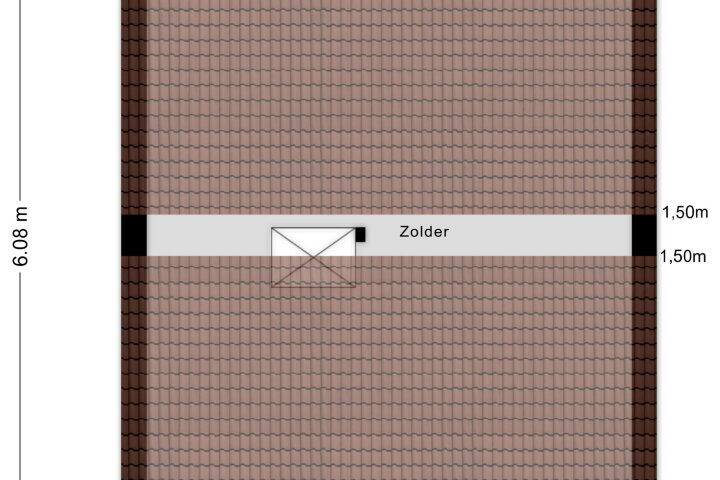 Plattegrond – Van Goghlaan 286, Roosendaal