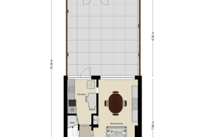 Plattegrond – Van Goghlaan 40, Roosendaal