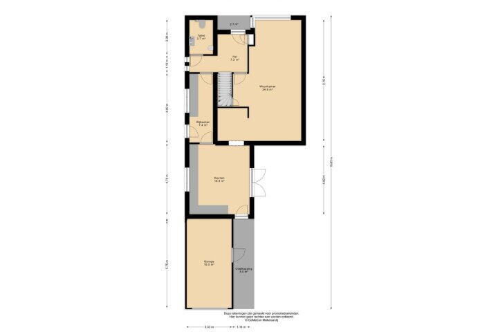 Plattegrond – van Hatzfeldtstraat 9, Meerlo