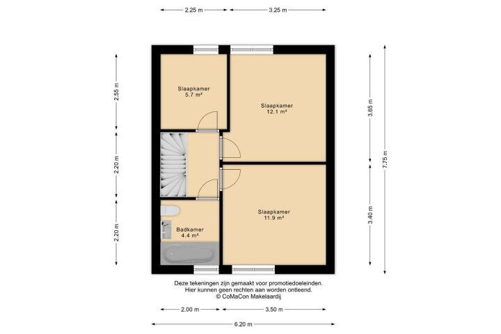Plattegrond – van Hatzfeldtstraat 9, Meerlo